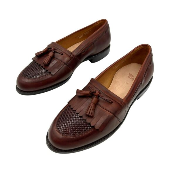 Handcrafted Allen Edmonds Cody Kiltie Tassel Loafers Woven Leather Dress Shoes M main image 13